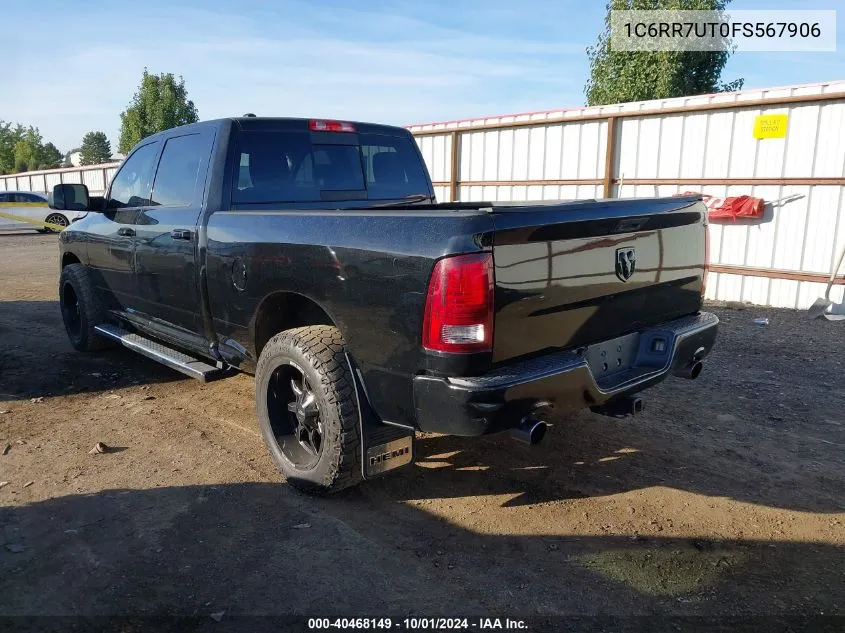 1C6RR7UT0FS567906 2015 Ram 1500 Sport