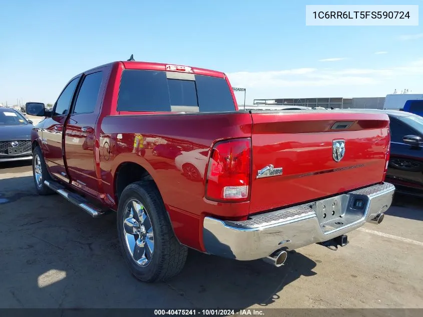 2015 Ram 1500 Big Horn VIN: 1C6RR6LT5FS590724 Lot: 40475241