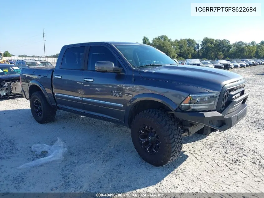 2015 Ram 1500 Laramie Limited VIN: 1C6RR7PT5FS622684 Lot: 40496780