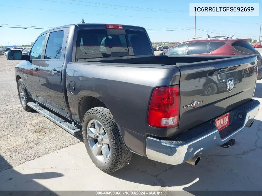 1C6RR6LT5FS692699 2015 Ram 1500 Lone Star