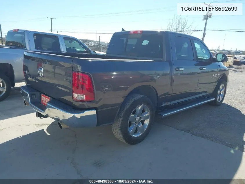 1C6RR6LT5FS692699 2015 Ram 1500 Lone Star