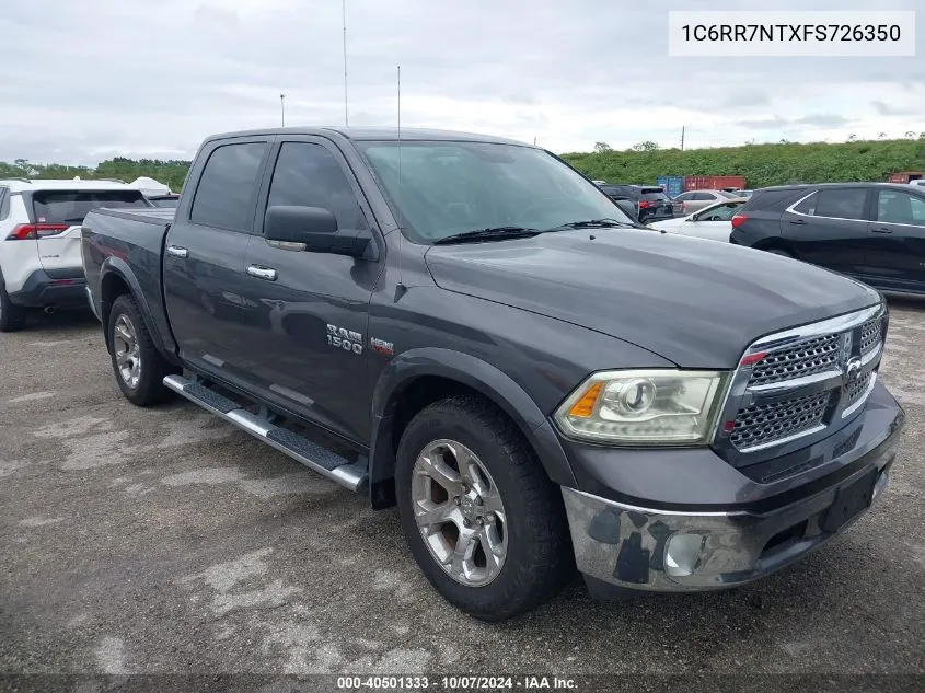 2015 Ram 1500 Laramie VIN: 1C6RR7NTXFS726350 Lot: 40501333