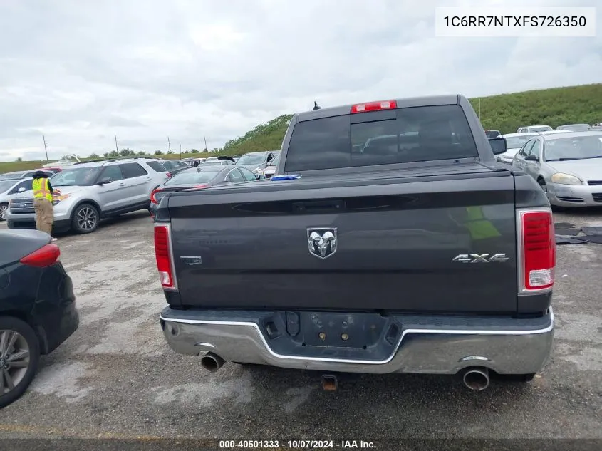 2015 Ram 1500 Laramie VIN: 1C6RR7NTXFS726350 Lot: 40501333