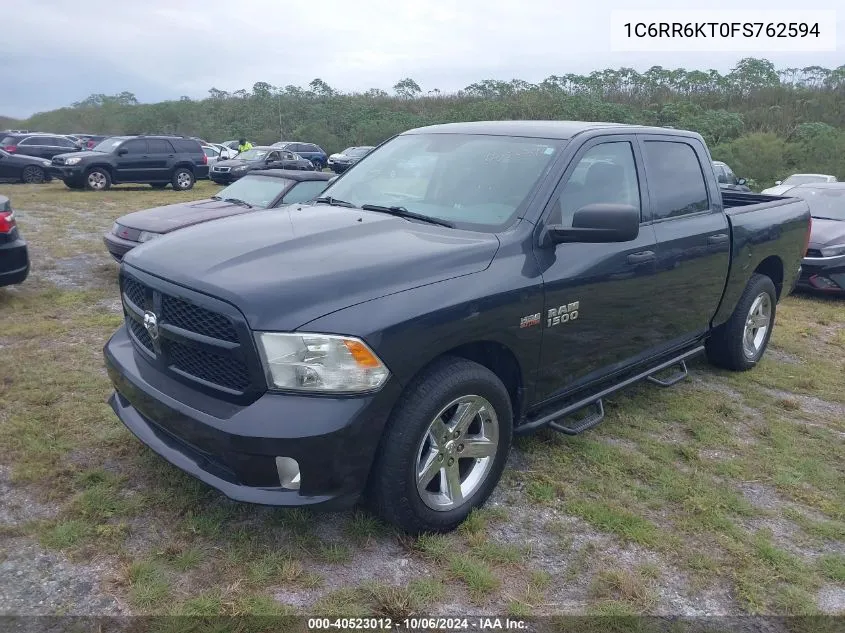 2015 Ram 1500 St VIN: 1C6RR6KT0FS762594 Lot: 40523012