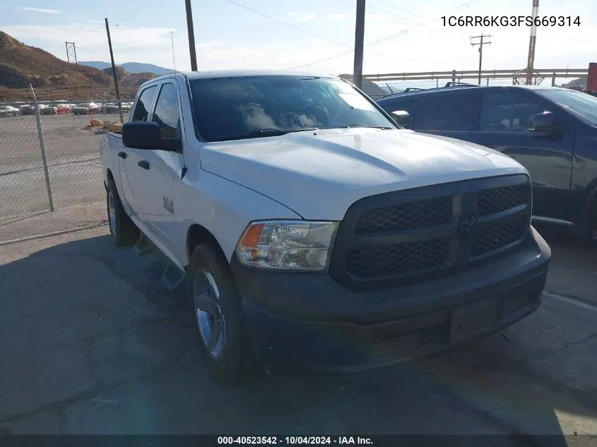 2015 Ram 1500 Tradesman VIN: 1C6RR6KG3FS669314 Lot: 40523542