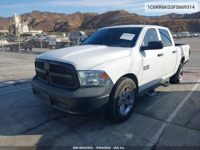 1C6RR6KG3FS669314 2015 Ram 1500 Tradesman