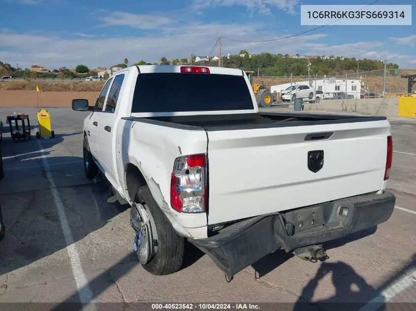 1C6RR6KG3FS669314 2015 Ram 1500 Tradesman