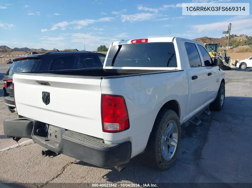 1C6RR6KG3FS669314 2015 Ram 1500 Tradesman