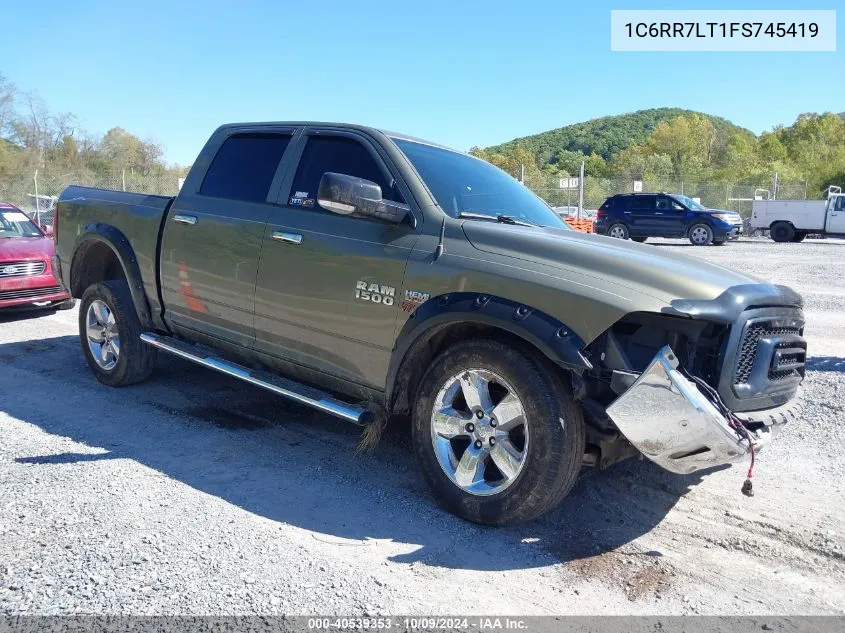 2015 Ram 1500 Big Horn VIN: 1C6RR7LT1FS745419 Lot: 40539353