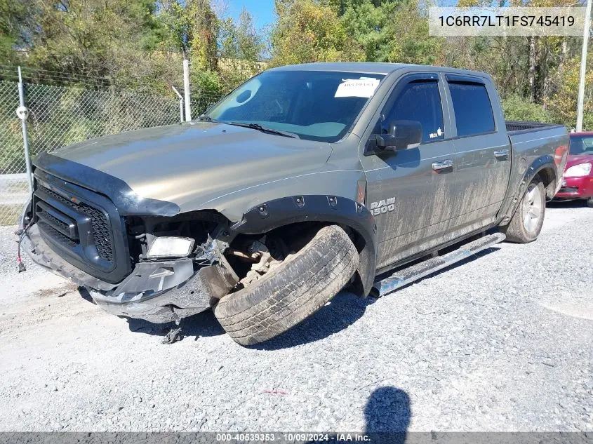 2015 Ram 1500 Big Horn VIN: 1C6RR7LT1FS745419 Lot: 40539353