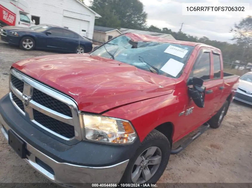 1C6RR7FT0FS706302 2015 Ram 1500 Tradesman