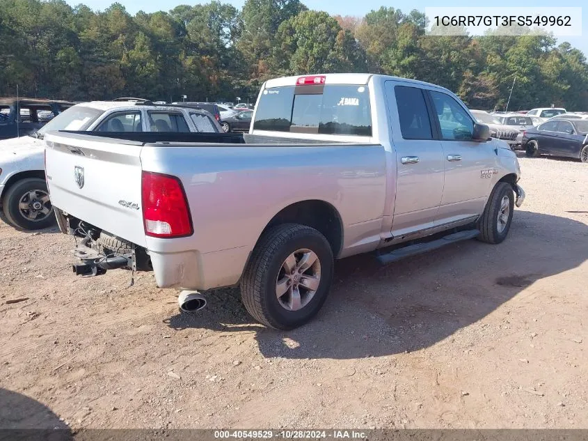 2015 Ram 1500 Slt VIN: 1C6RR7GT3FS549962 Lot: 40549529