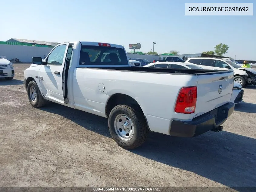 2015 Ram 1500 Tradesman VIN: 3C6JR6DT6FG698692 Lot: 40568474