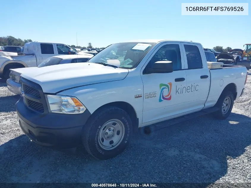 2015 Ram 1500 Tradesman VIN: 1C6RR6FT4FS769526 Lot: 40578645