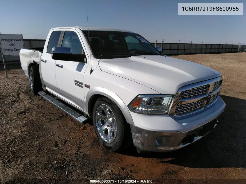 2015 Ram 1500 Laramie VIN: 1C6RR7JT9FS600955 Lot: 40593371