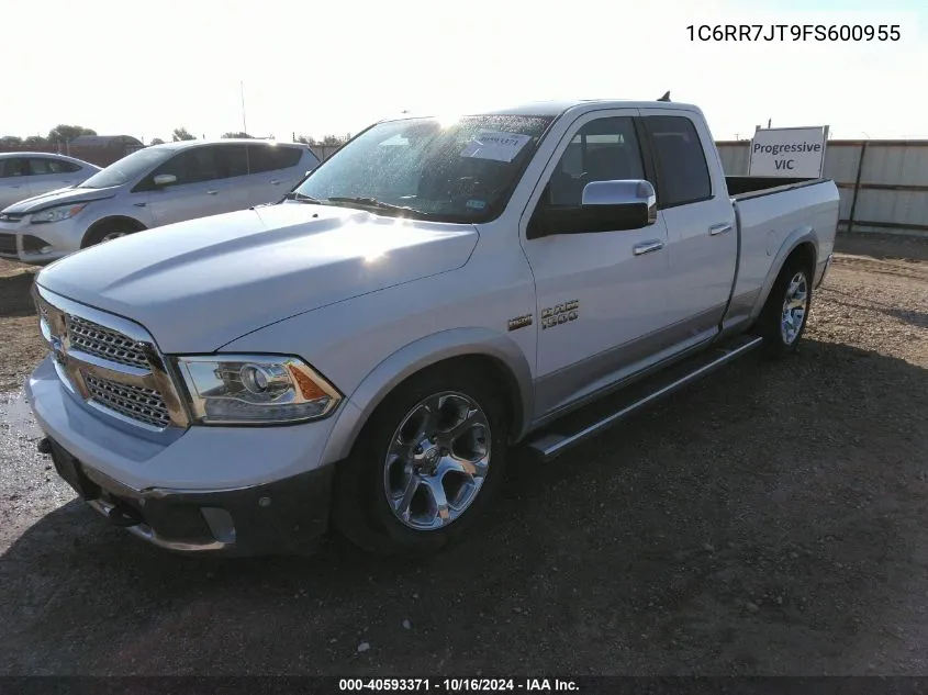 2015 Ram 1500 Laramie VIN: 1C6RR7JT9FS600955 Lot: 40593371