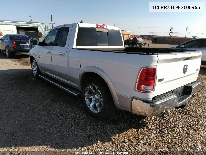 2015 Ram 1500 Laramie VIN: 1C6RR7JT9FS600955 Lot: 40593371