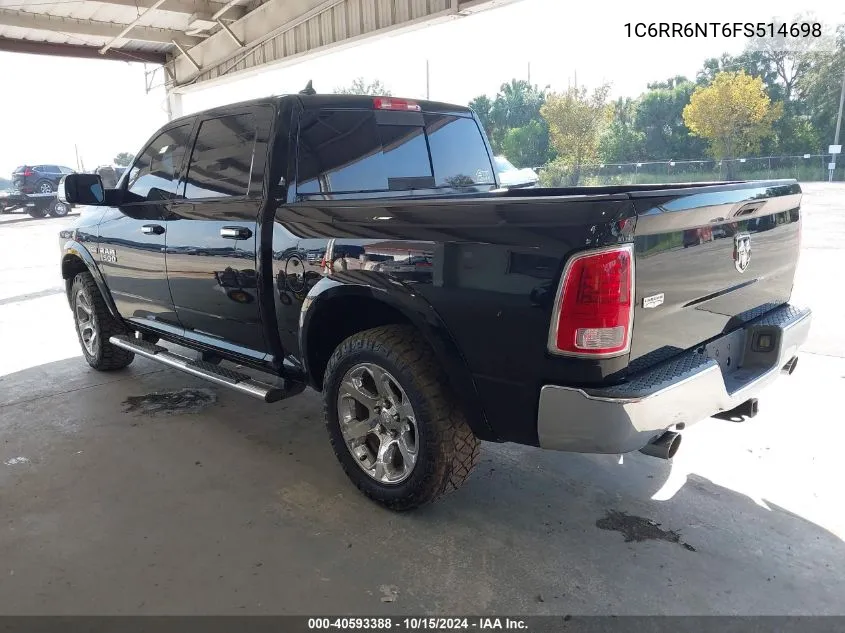 2015 Ram 1500 Laramie VIN: 1C6RR6NT6FS514698 Lot: 40593388