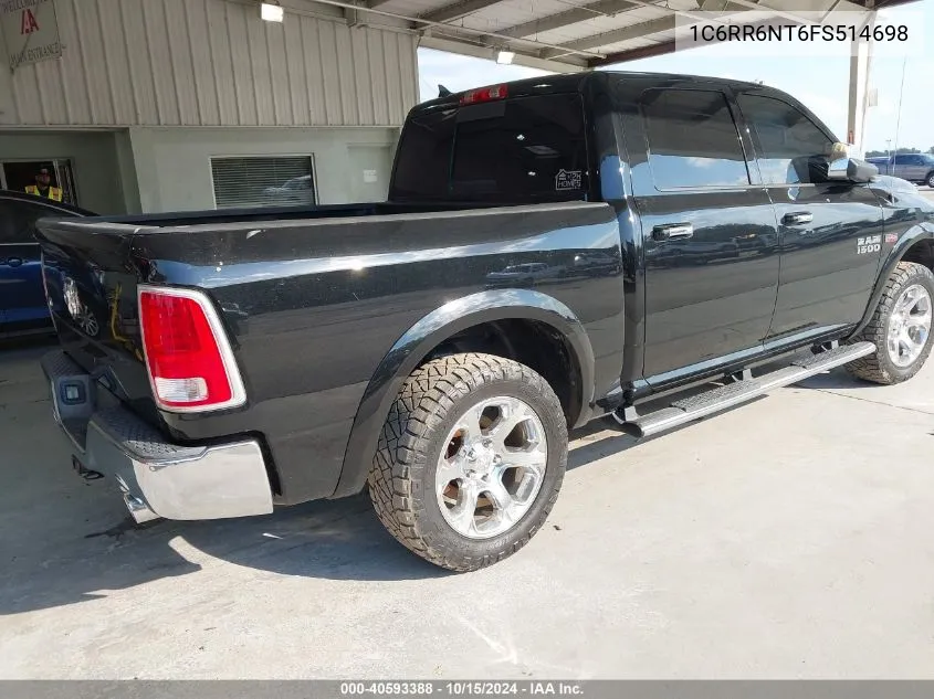 2015 Ram 1500 Laramie VIN: 1C6RR6NT6FS514698 Lot: 40593388