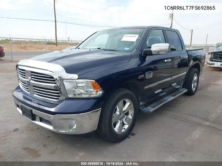 2015 Ram 1500 Lone Star VIN: 1C6RR6LT7FS692865 Lot: 40598016