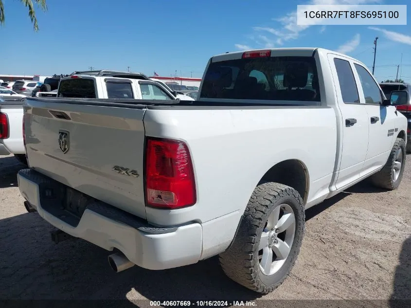 2015 Ram 1500 Express VIN: 1C6RR7FT8FS695100 Lot: 40607669