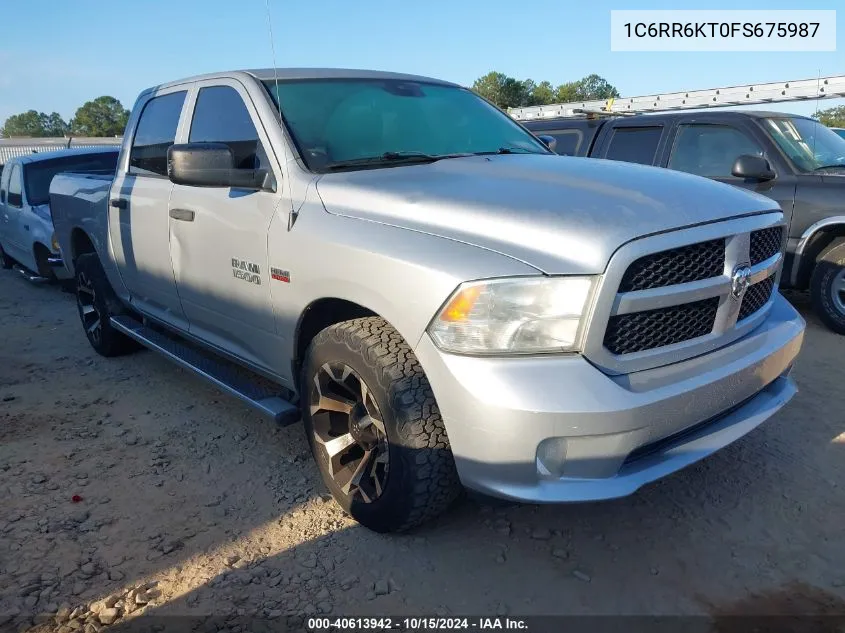 2015 Ram 1500 Express VIN: 1C6RR6KT0FS675987 Lot: 40613942