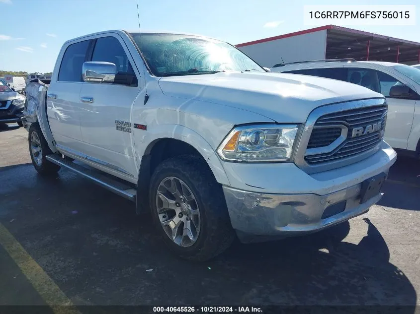 2015 Ram 1500 Laramie Limited 2.0 VIN: 1C6RR7PM6FS756015 Lot: 40645526