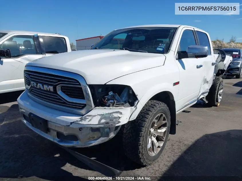 2015 Ram 1500 Laramie Limited 2.0 VIN: 1C6RR7PM6FS756015 Lot: 40645526