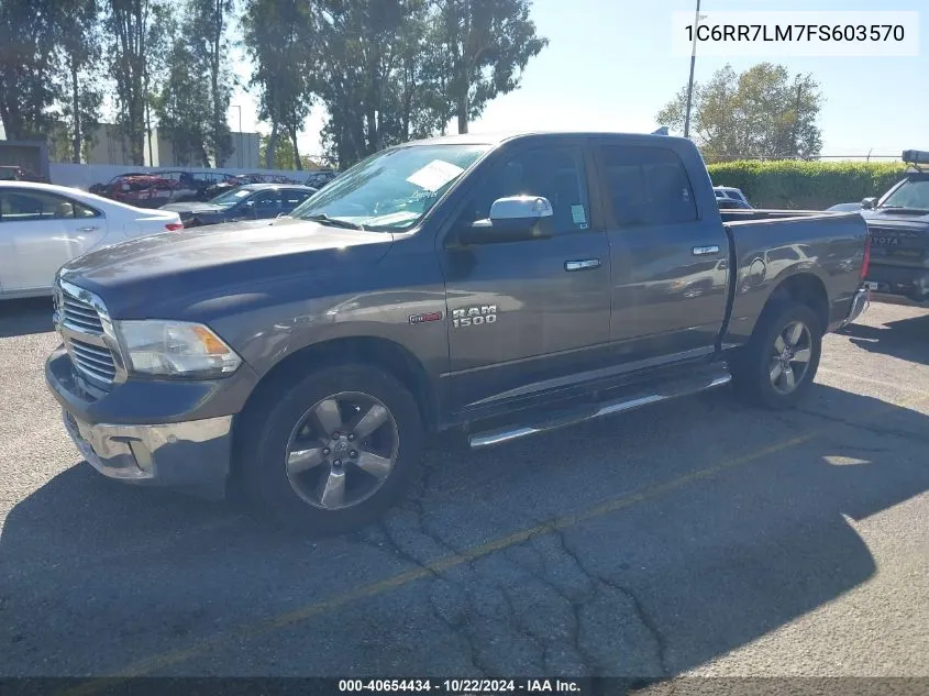 2015 Ram 1500 Big Horn VIN: 1C6RR7LM7FS603570 Lot: 40654434