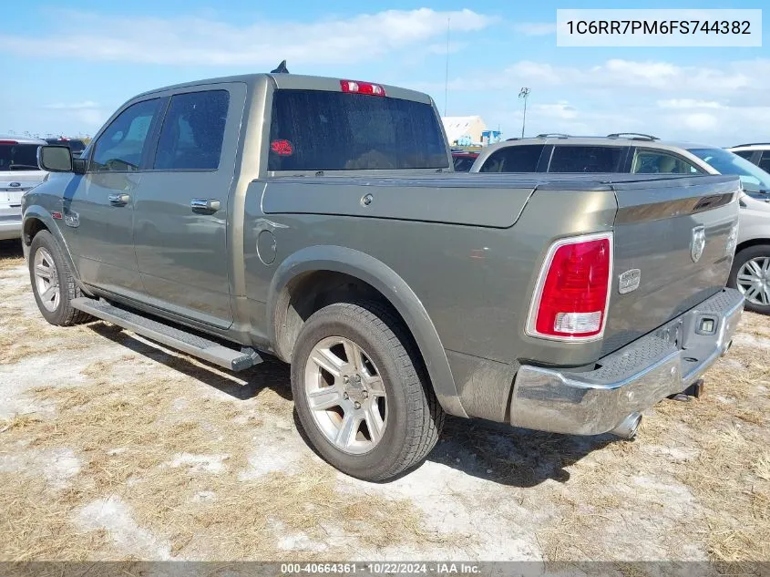 2015 Ram 1500 Laramie Longhorn VIN: 1C6RR7PM6FS744382 Lot: 40664361