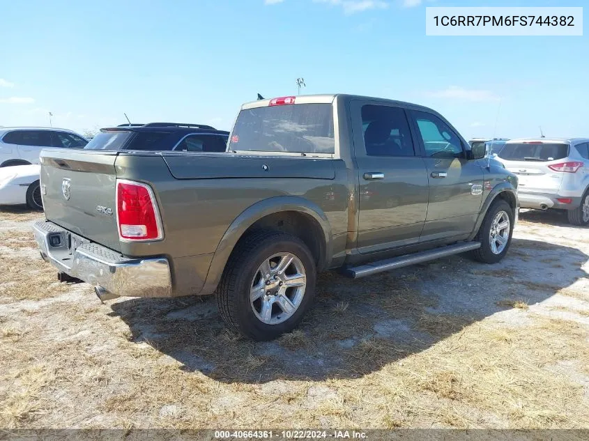 2015 Ram 1500 Laramie Longhorn VIN: 1C6RR7PM6FS744382 Lot: 40664361