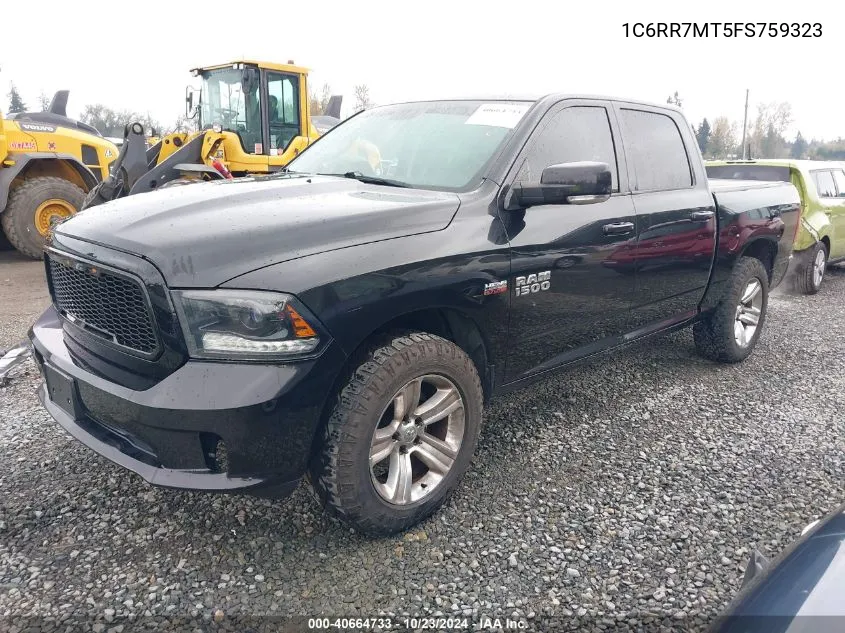 2015 Ram 1500 Sport VIN: 1C6RR7MT5FS759323 Lot: 40664733