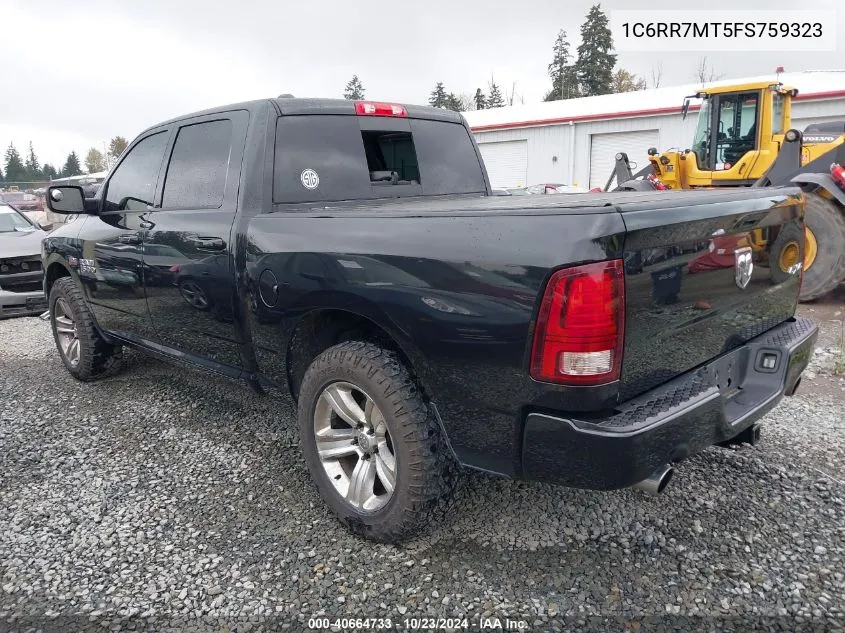 1C6RR7MT5FS759323 2015 Ram 1500 Sport