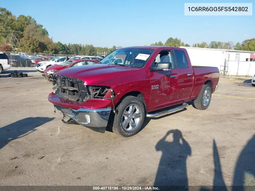 1C6RR6GG5FS542802 2015 Ram 1500 Big Horn