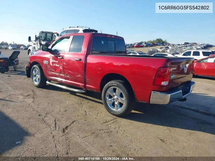 1C6RR6GG5FS542802 2015 Ram 1500 Big Horn