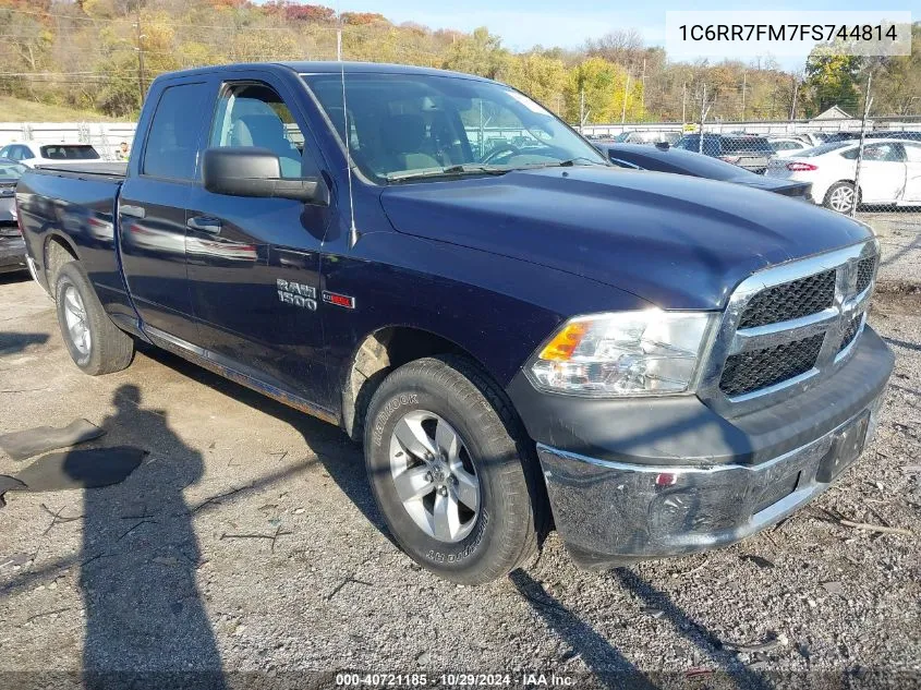 2015 Ram 1500 Tradesman VIN: 1C6RR7FM7FS744814 Lot: 40721185