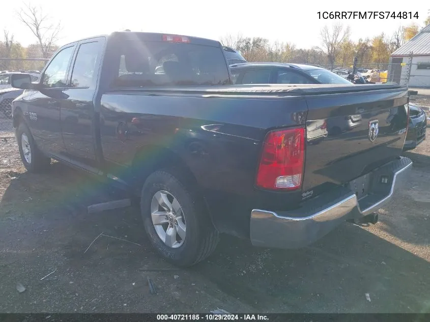 2015 Ram 1500 Tradesman VIN: 1C6RR7FM7FS744814 Lot: 40721185