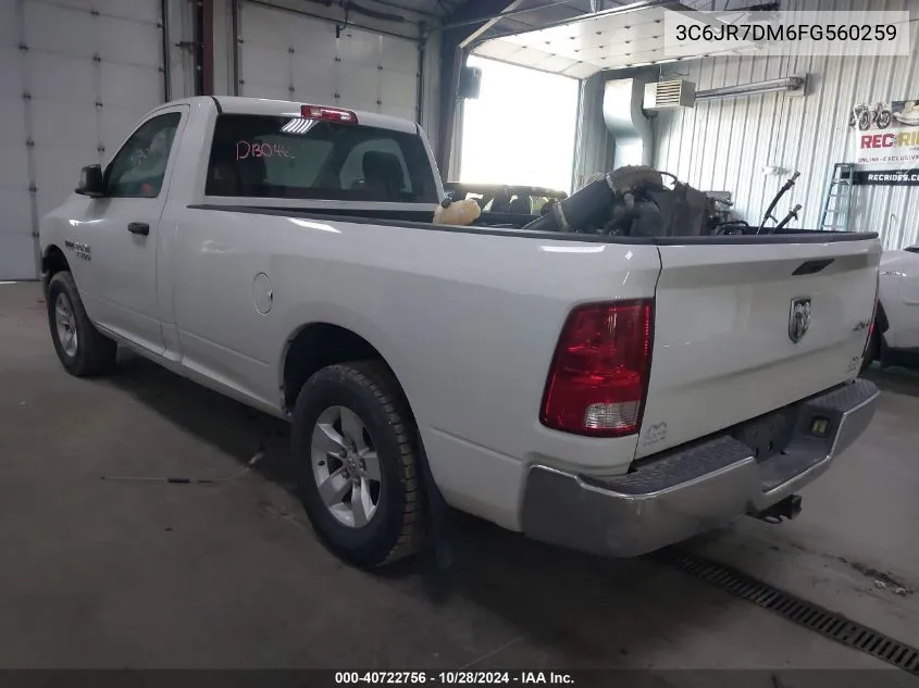 3C6JR7DM6FG560259 2015 Ram 1500 Tradesman