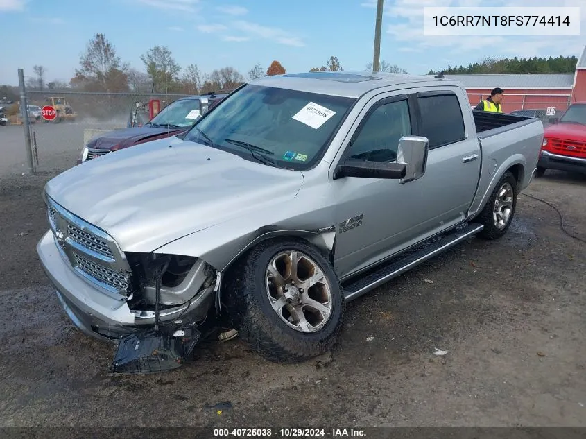 2015 Ram 1500 Laramie VIN: 1C6RR7NT8FS774414 Lot: 40725038