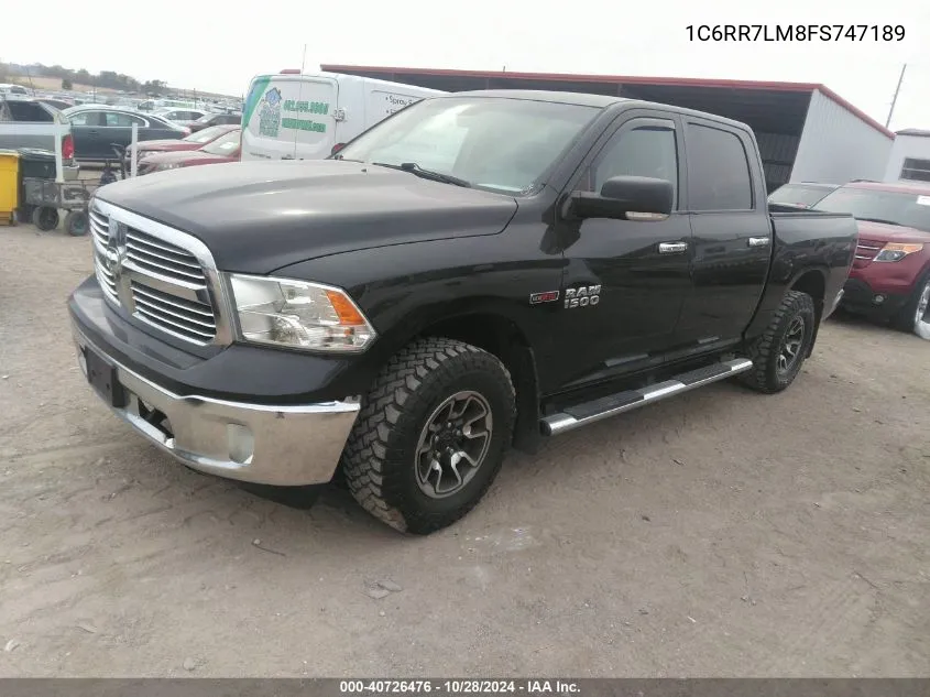 1C6RR7LM8FS747189 2015 Ram 1500 Big Horn