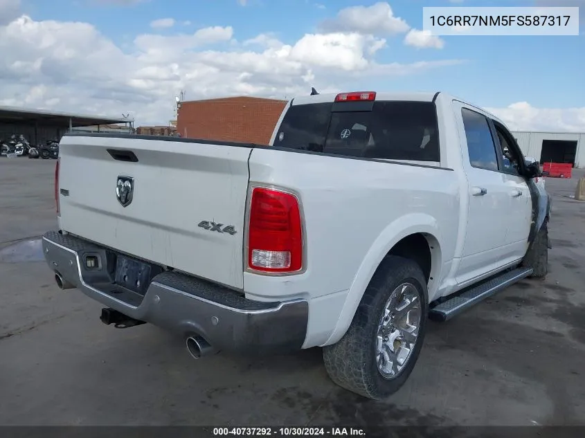 2015 Ram 1500 Laramie VIN: 1C6RR7NM5FS587317 Lot: 40737292