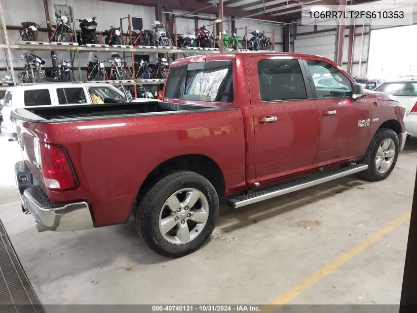 2015 Ram 1500 Big Horn VIN: 1C6RR7LT2FS610353 Lot: 40740131