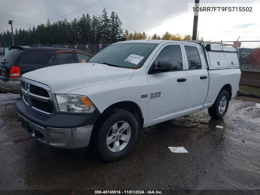 2015 Ram 1500 Tradesman VIN: 1C6RR7FT9FS715502 Lot: 40745916