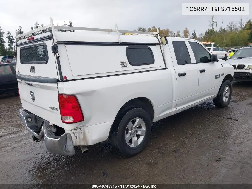 2015 Ram 1500 Tradesman VIN: 1C6RR7FT9FS715502 Lot: 40745916