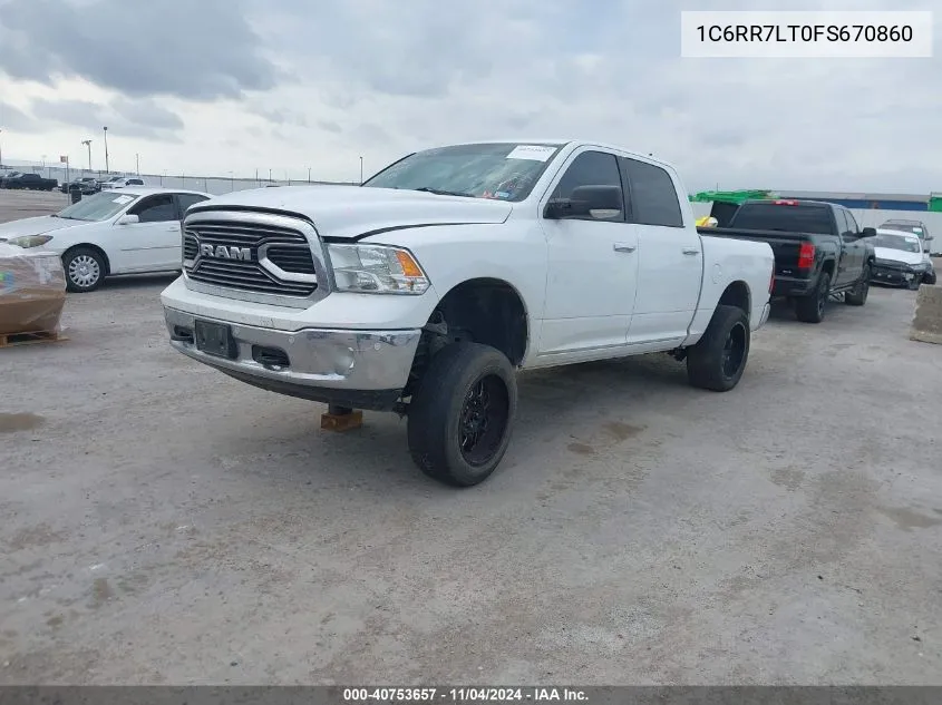 2015 Ram 1500 Lone Star VIN: 1C6RR7LT0FS670860 Lot: 40753657