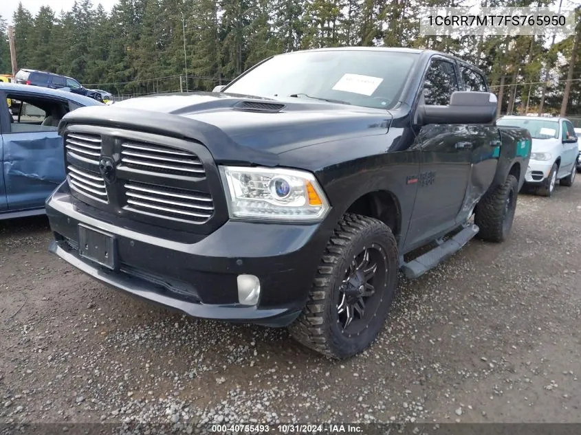 2015 Ram 1500 Sport VIN: 1C6RR7MT7FS765950 Lot: 40755493