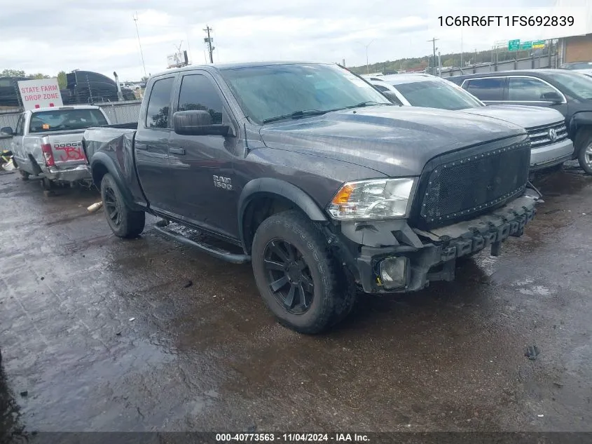 2015 Ram 1500 St VIN: 1C6RR6FT1FS692839 Lot: 40773563