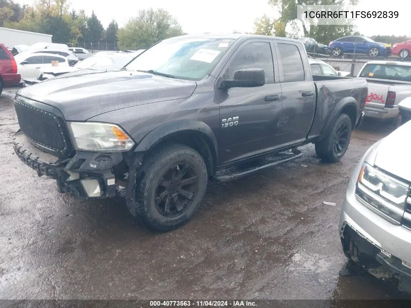 2015 Ram 1500 St VIN: 1C6RR6FT1FS692839 Lot: 40773563