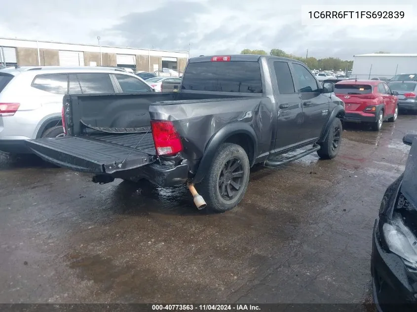 2015 Ram 1500 St VIN: 1C6RR6FT1FS692839 Lot: 40773563