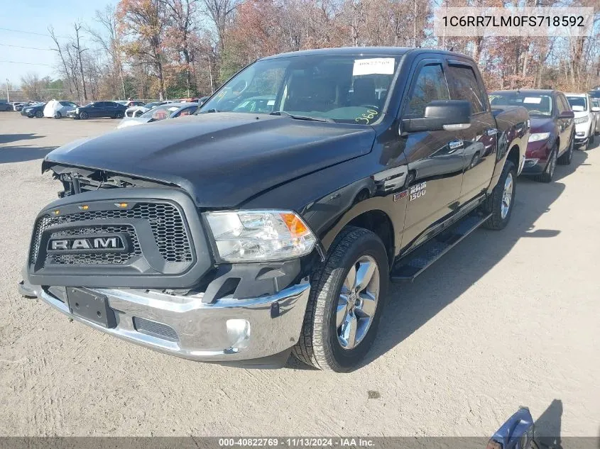 2015 Ram 1500 Big Horn VIN: 1C6RR7LM0FS718592 Lot: 40822769